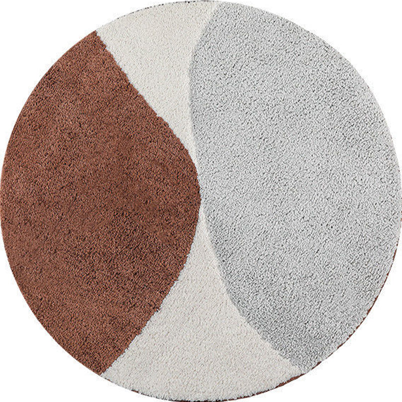 Round Area Tapijt Leisure Rug Polyester Stain Resistent Wasbaar Binnen Tapijt voor woonkamer