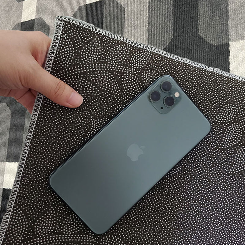 Zwart eigentijds tapijten Polyester grafisch vloerkleed niet-slip achterste tapijt voor woonkamer