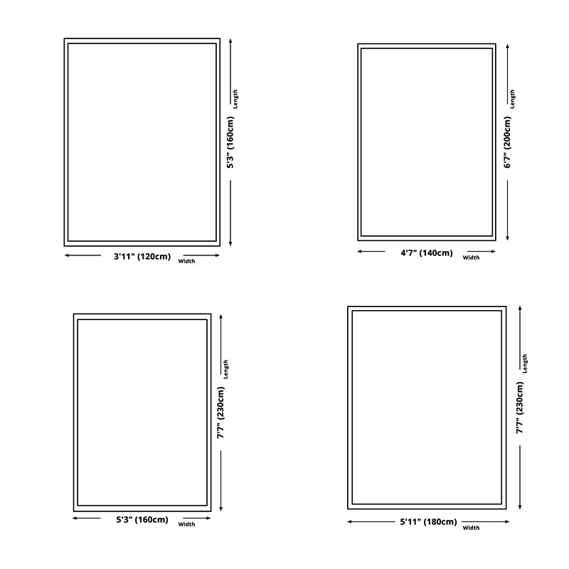 Navy eigentijds gebied Tapijten Polyester Lijn Tapijten Resistent Rug voor woonkamer