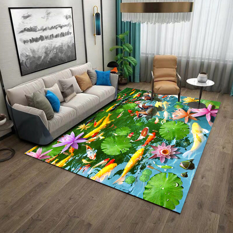 Creatief strandpatroon Tapijt Polyester Indoor Tapijten Stain Resistent gebied Rug voor woningdecoratie
