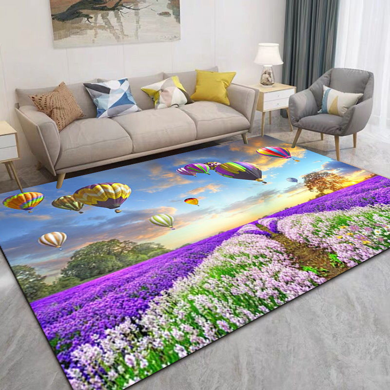 Creatief strandpatroon Tapijt Polyester Indoor Tapijten Stain Resistent gebied Rug voor woningdecoratie