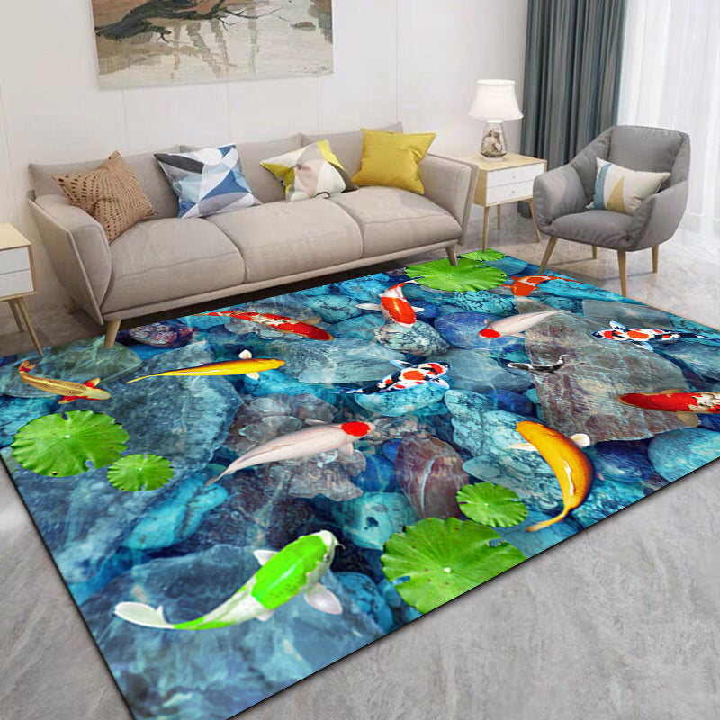 Creatief strandpatroon Tapijt Polyester Indoor Tapijten Stain Resistent gebied Rug voor woningdecoratie