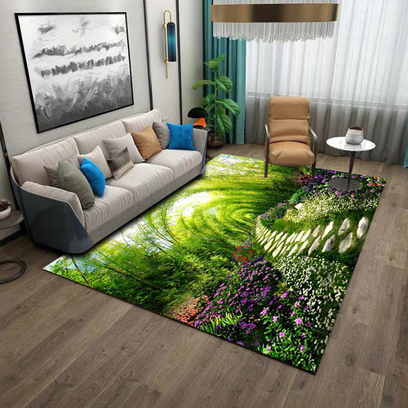 Creatief strandpatroon Tapijt Polyester Indoor Tapijten Stain Resistent gebied Rug voor woningdecoratie