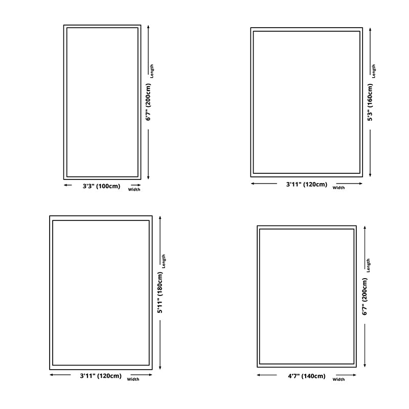 Hedendaags artistiek gedrukt tapijten Polyester binnen tapijt Non-slip achterstappert tapijt voor woonkamer