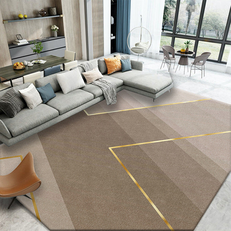 Bruine kleur knobbelt tapijt poolster modern vloerkleed vlekbestendig kleed voor woonkamer