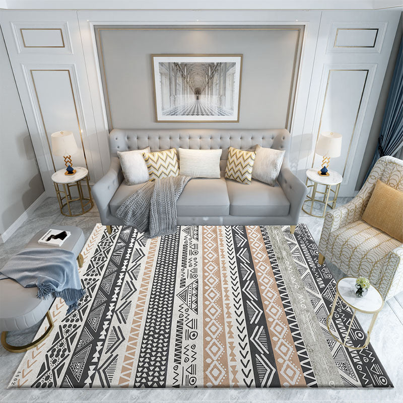 Bruine kleur knobbelt tapijt poolster modern vloerkleed vlekbestendig kleed voor woonkamer