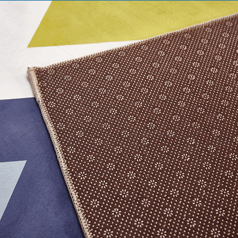 Zwart modern tapijt polyester patroon tapijt vlekbestendig tapijt voor woonkamer