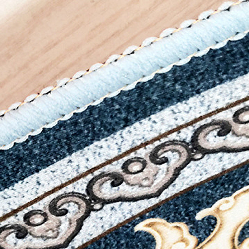 Ashen Modern Rug Polyester Grafisch Tapijten Niet-slip achtersteundiks voor thuisdecoratie