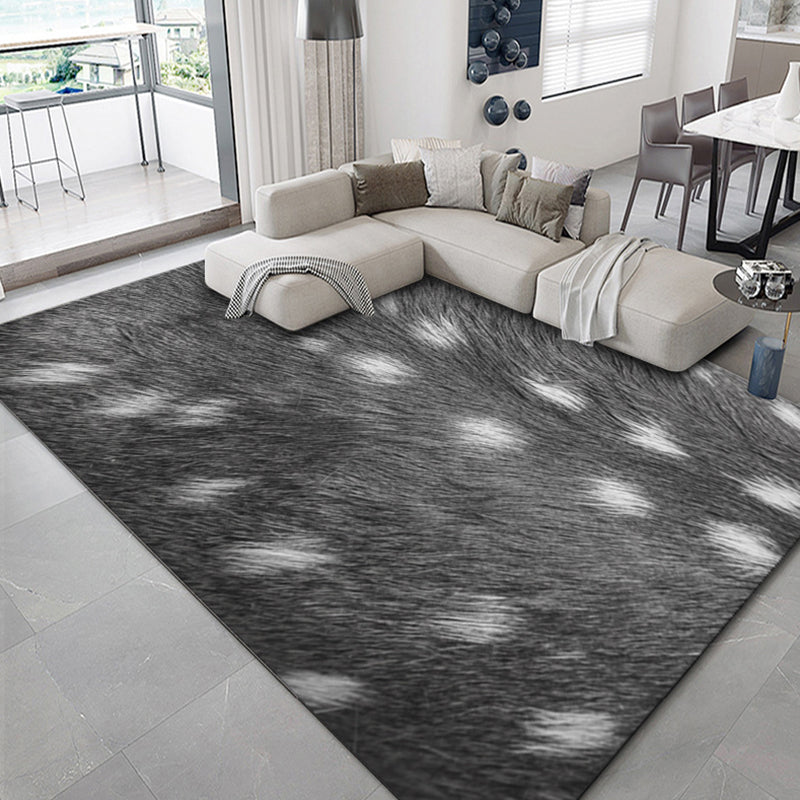 Ashen Modern Rug Polyester Grafisch Tapijten Niet-slip achtersteundiks voor thuisdecoratie