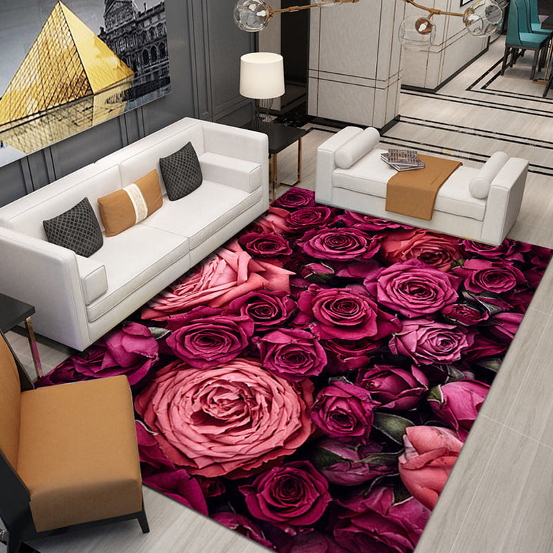 Ontspannend stromend patroon tapijt polyester tapijtkleurige resistent binnen vloerkleed voor woningdecoratie