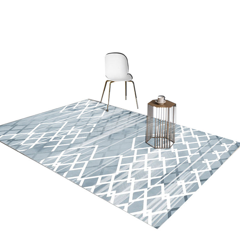 Donkerbruine modern tapijt polyster grafisch vloerkleurbestendig vloerkleed voor woonkamer