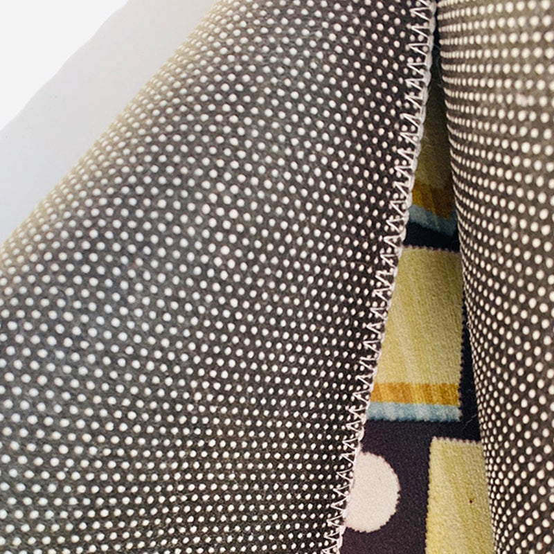 Donkerbruine modern tapijt polyster grafisch vloerkleurbestendig vloerkleed voor woonkamer