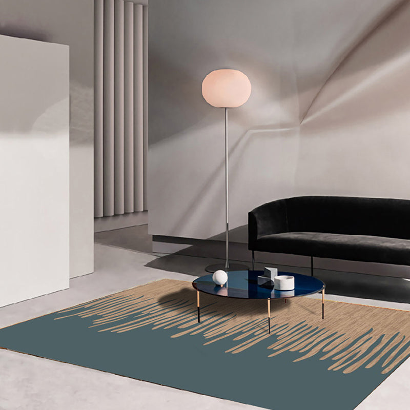 Donkerbruine modern tapijt polyster grafisch vloerkleurbestendig vloerkleed voor woonkamer