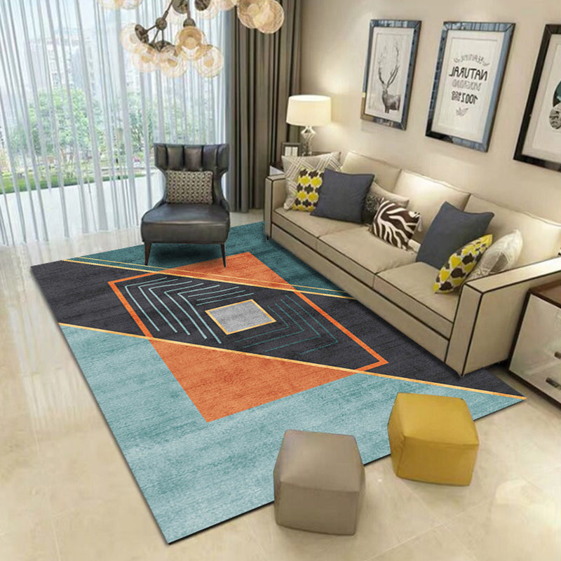 Moderne woonkamer tapijt abstract printgebied tapijten polyester tapijt met niet-slipachter