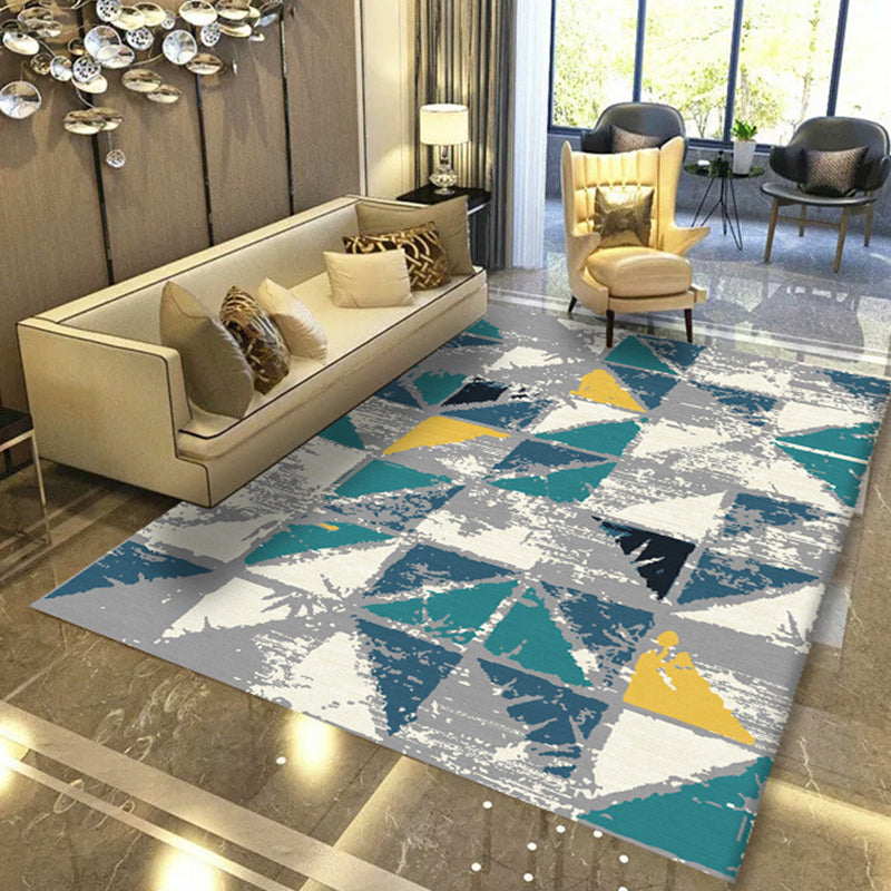Minimalistisch marmeren effect tapijt polyester tapijt tapijt niet-slip achterste backing gebied tapijt voor huizendecoratie