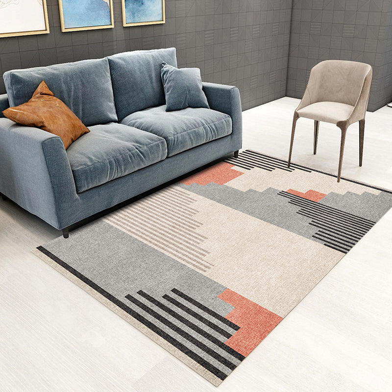 Contemporary Marble Surface Indoor Carpet Polyester Rug Pet Friendly Area Rug for Home Decoration