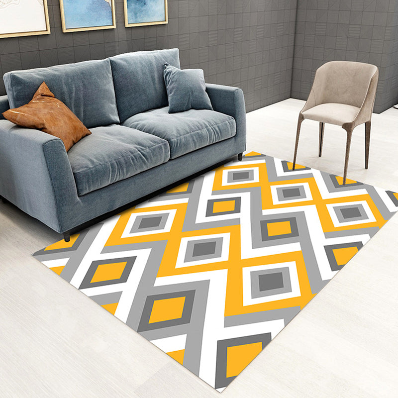 Contemporary Marble Surface Indoor Carpet Polyester Rug Pet Friendly Area Rug for Home Decoration