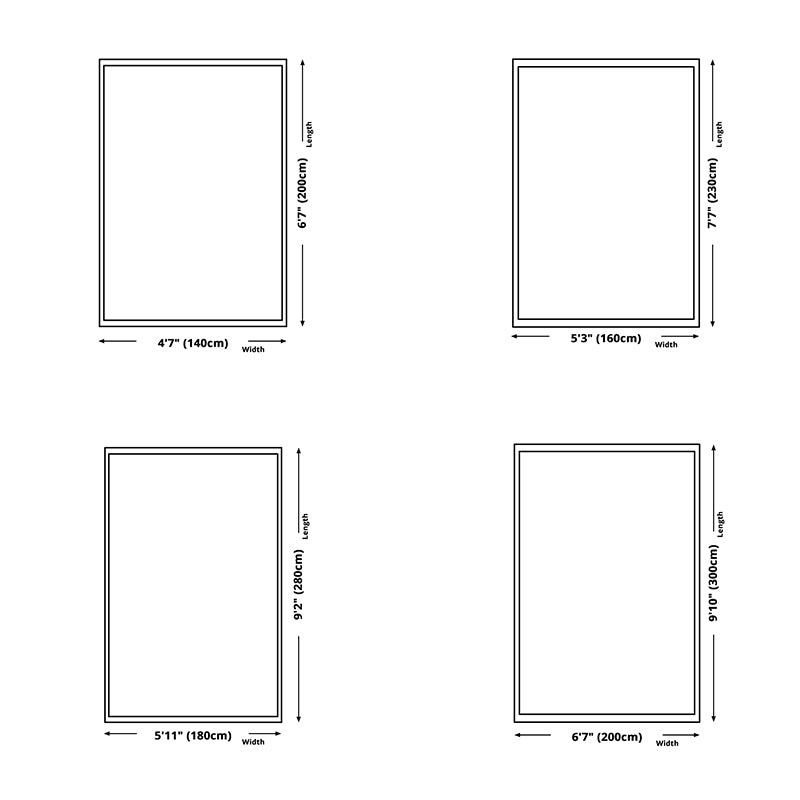 Green Modern Rug Polyester Grid Area Rug Stain Resistant Rug for Living Room