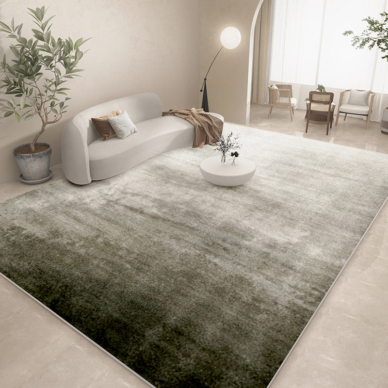 Blue Modern Rug Abstract Print Polyester Area Rug Stain Resistant Area Carpet for Home Decor