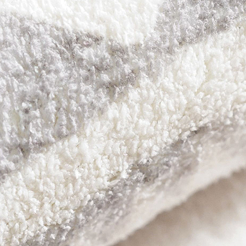 Blue Modern Rug Abstract Print Polyester Area Rug Stain Resistant Area Carpet for Home Decor