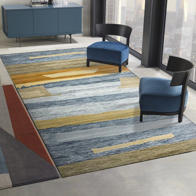 Moderner Aquarelldruckgedruckte Teppich Polyester Teppich Teppichfest -Resistent Innenteppich für die Heimdekoration