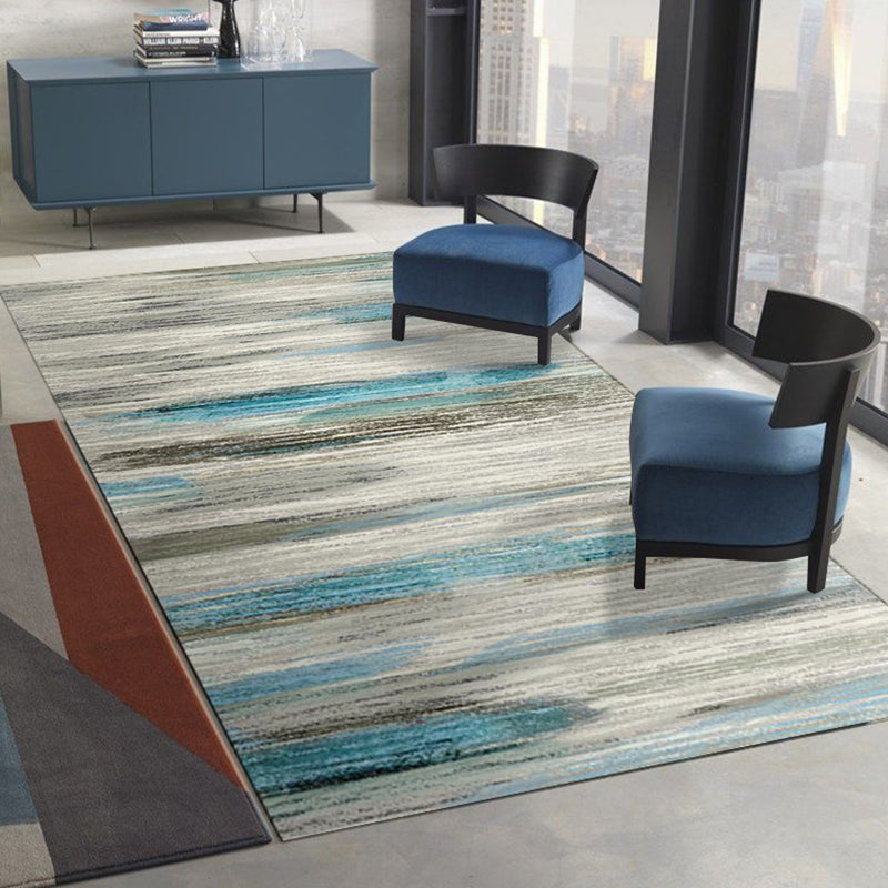 Moderner Aquarelldruckgedruckte Teppich Polyester Teppich Teppichfest -Resistent Innenteppich für die Heimdekoration