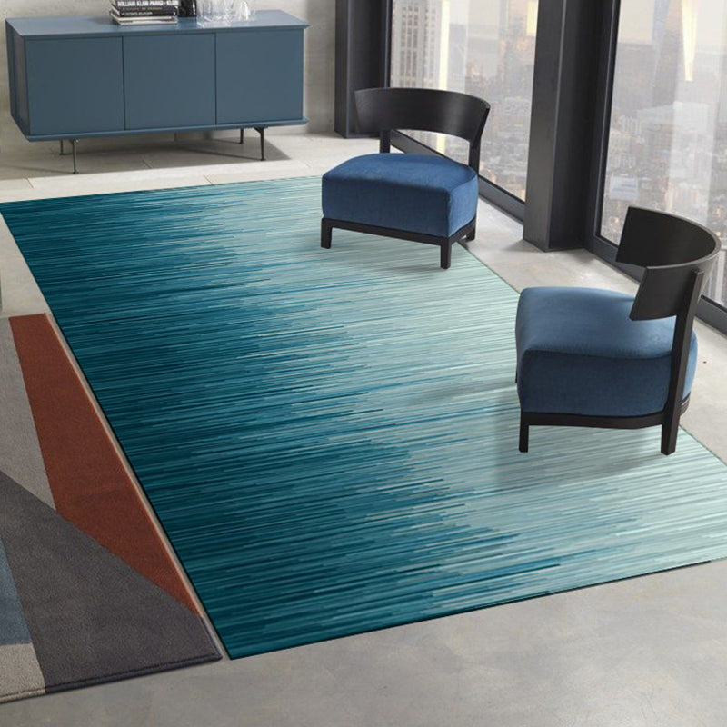 Moderner Aquarelldruckgedruckte Teppich Polyester Teppich Teppichfest -Resistent Innenteppich für die Heimdekoration