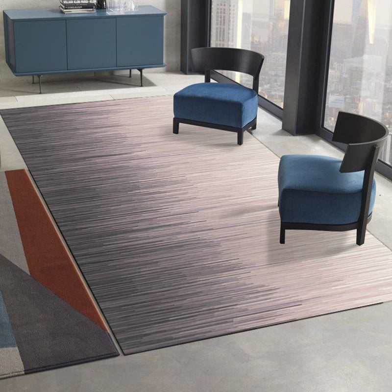 Modern Watercolor Printed Area Rug Polyester Carpet Stain Resistant Indoor Rug for Home Decoration