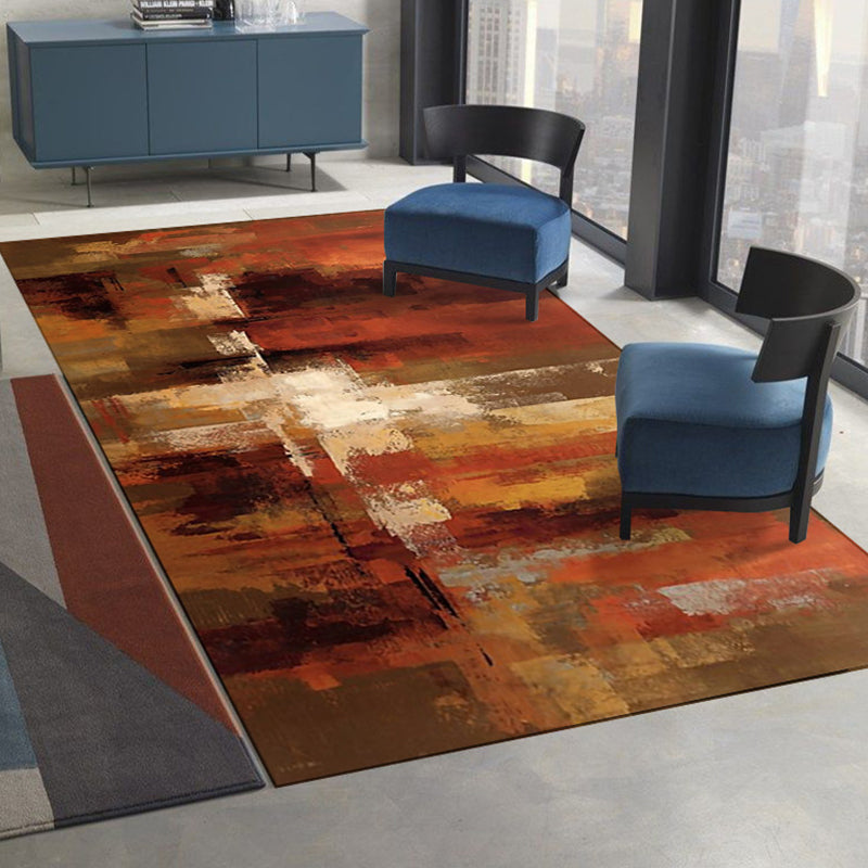Moderner Aquarelldruckgedruckte Teppich Polyester Teppich Teppichfest -Resistent Innenteppich für die Heimdekoration