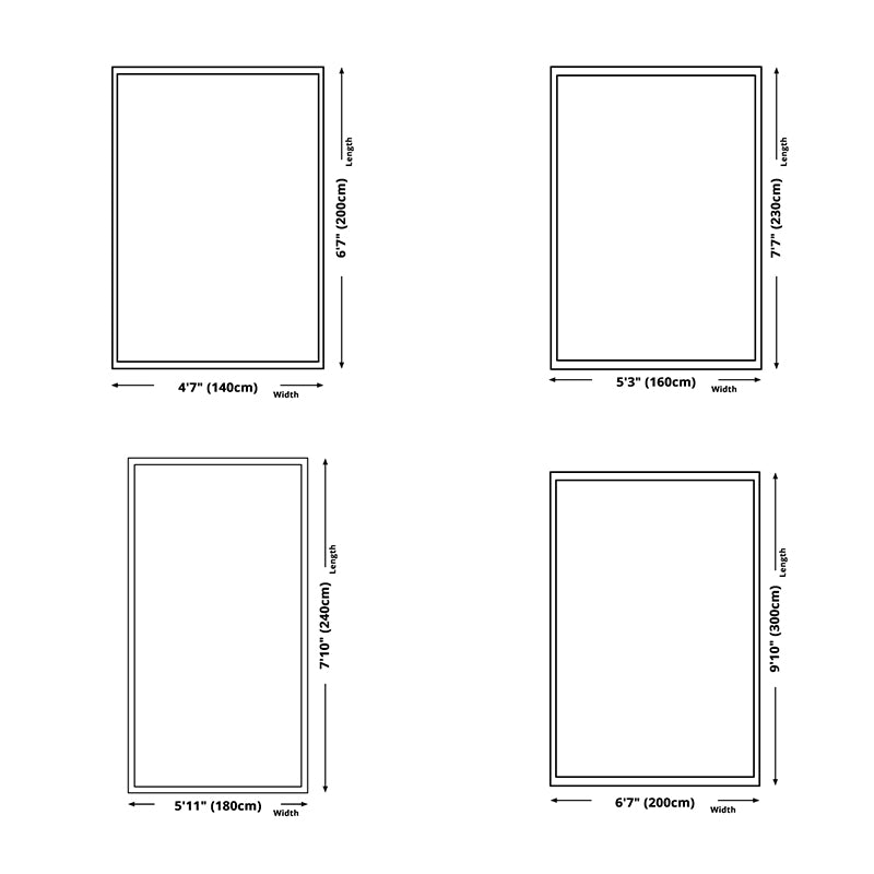 Modern Living Room Rug Abstract Pattern Carpet Polyester Area Rug with Non-Slip Backing