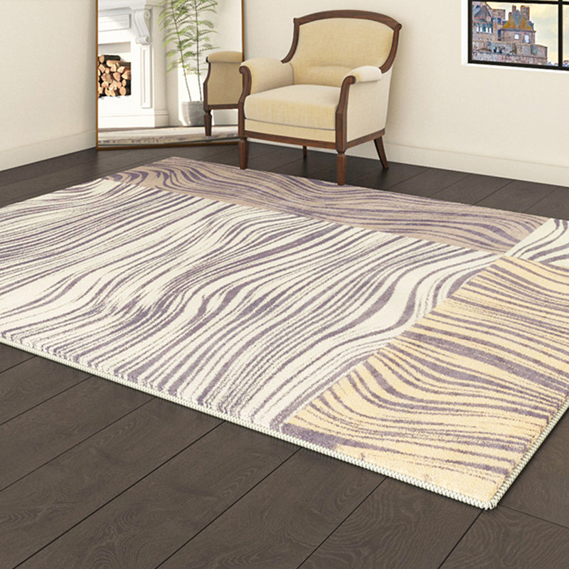 Geel modern tapijt abstract patroon polyester gebied tapijt antislip wasbaar tapijt voor woningdecoratie