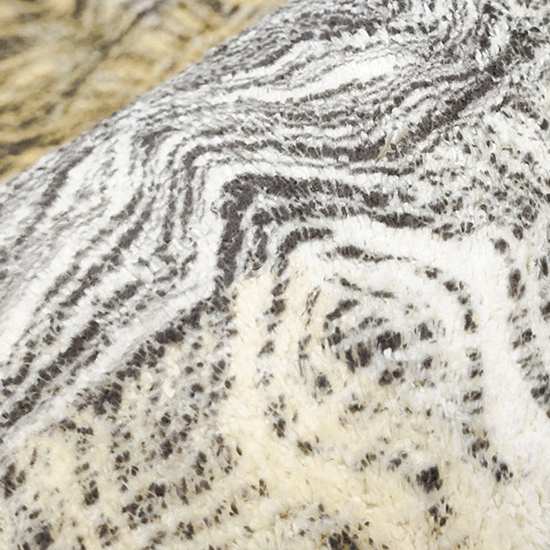 Geel modern tapijt abstract patroon polyester gebied tapijt antislip wasbaar tapijt voor woningdecoratie