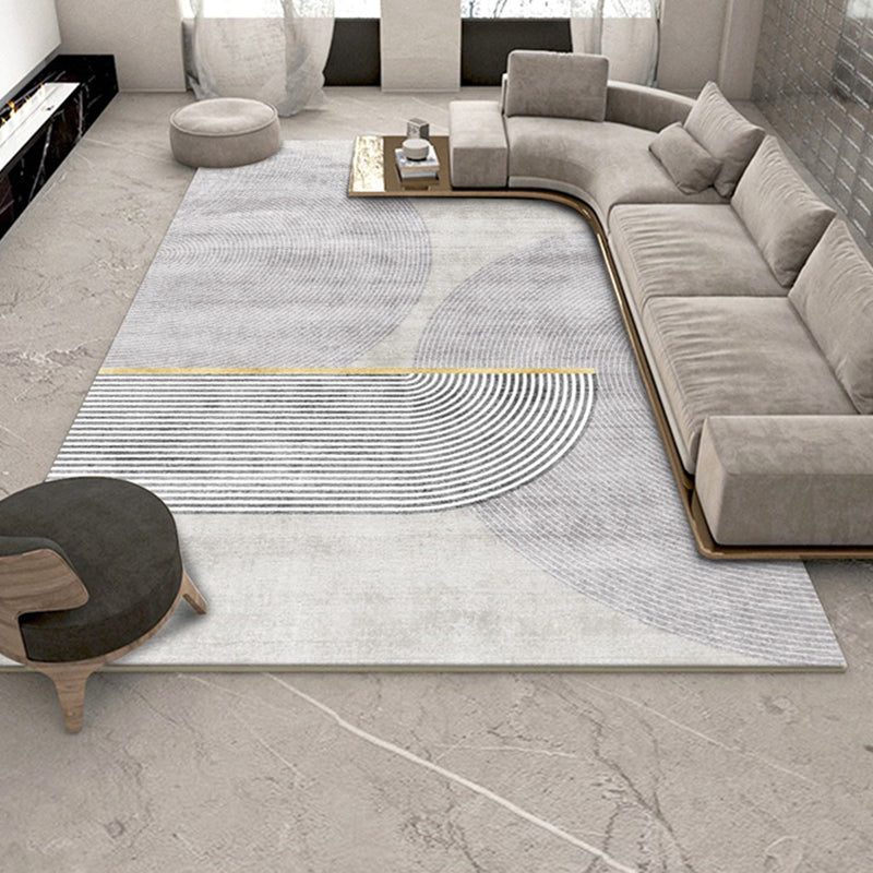 Stijlvol grijs gebied Tapijt Modern Abstract Patroon Gebied Tapijt niet-slip achterste tapijt voor salon