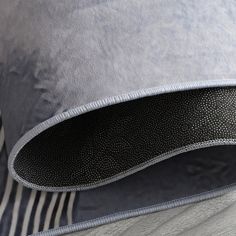 Grijs modern tapijt abstract print polyester gebied tapijt anti-slip gemakkelijke tapijten voor salon