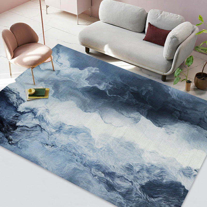 Fancy Abstract Print Area Tapijt Modern Polyester Area Tapijt Non-slip achterste tapijt voor thuisdecoratie