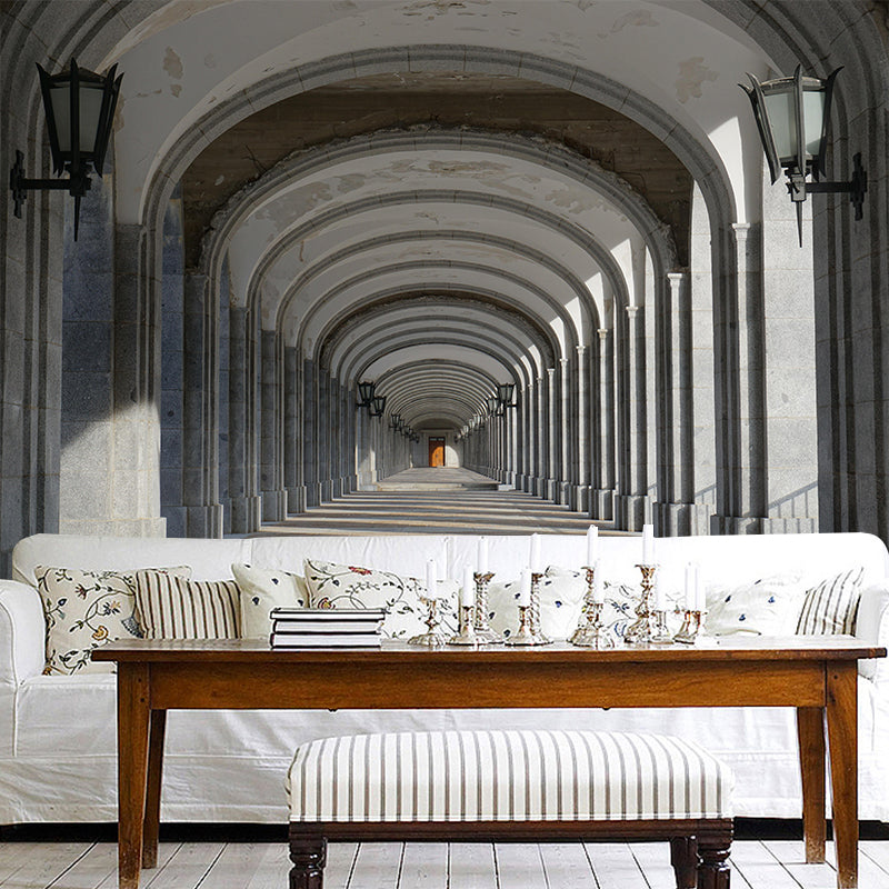 Space Extension Wall Mural Wallpaper Mildew Resistant Wall Covering for Sitting Room