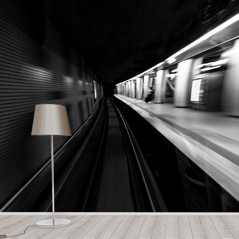 Space Extension Customized Mural Wallpaper Mildew Resistant Wall Covering