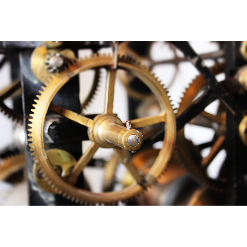 Metal Gear Mural Wallpaper Mildew Resistant Wall Covering for Decoration