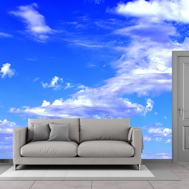 Photography Sky Mural Wallpaper for Sitting Room Bedroom, Water Resistant
