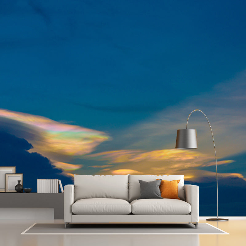 Photography Sky Mural Wallpaper for Sitting Room Bedroom, Water Resistant