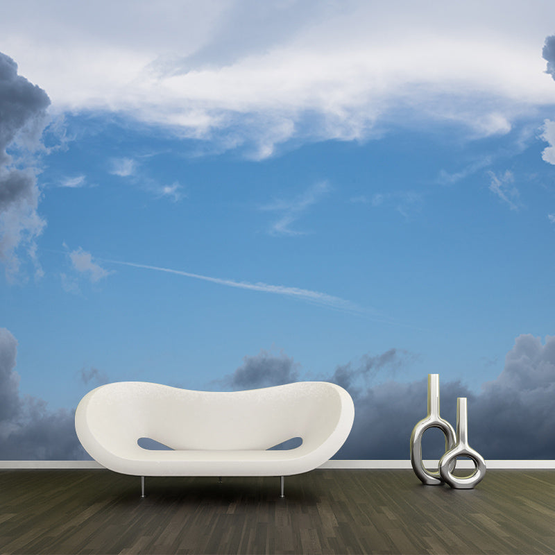 Customized Sky Mural Wall Covering Decorative Mildew Resistant for Living Room