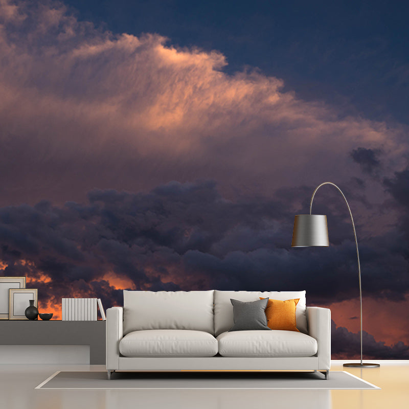 Customized Sky Mural Wall Covering Decorative Mildew Resistant for Living Room