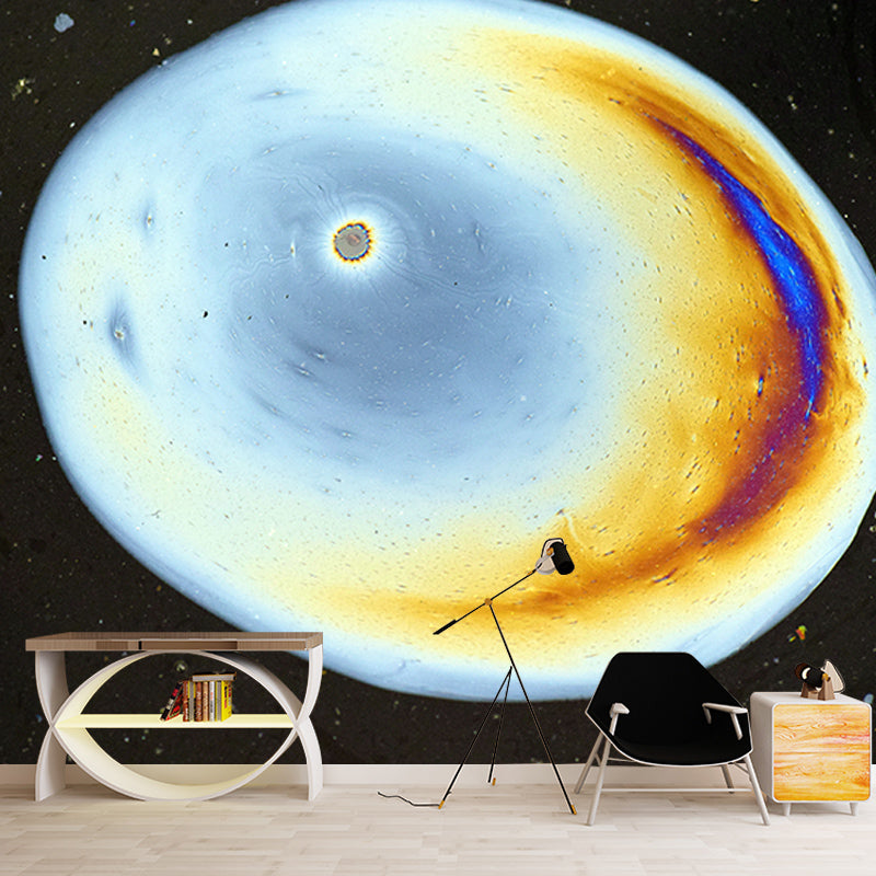 Outer Space Mural Wallpaper Personalized Size Wall Covering for Bedroom