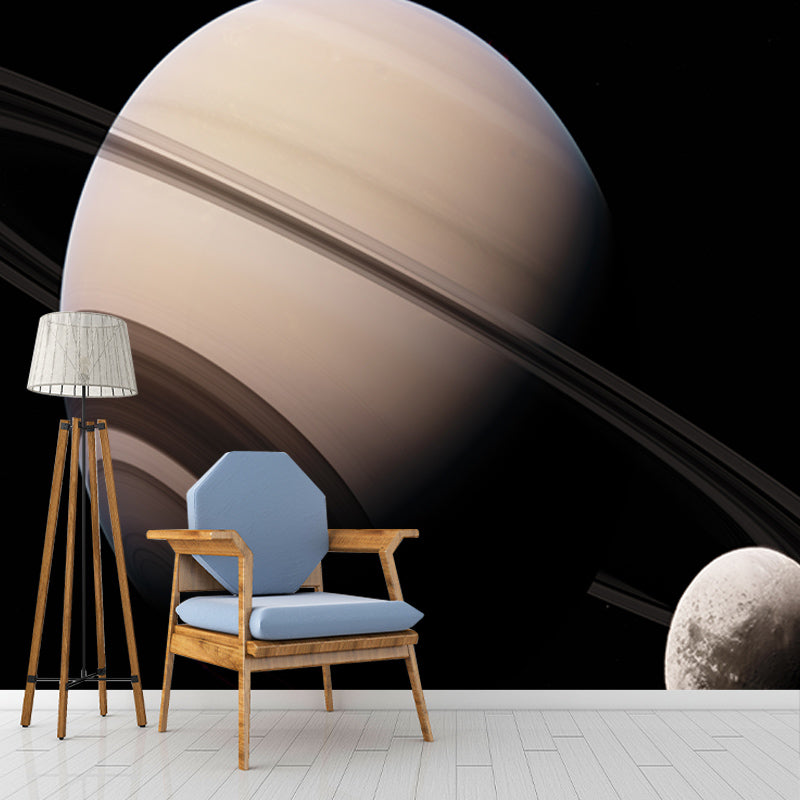 Outer Space Mural Stain-Resistant Wall Decor for Guest Room, Personalized Size