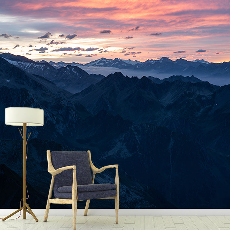 Alpine Wall Mural Stain Resistant Living Room Wall Decor, Made to Measure