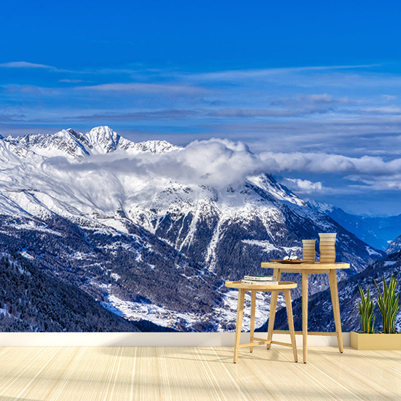 Alpine Wall Mural Stain Resistant Living Room Wall Decor, Made to Measure