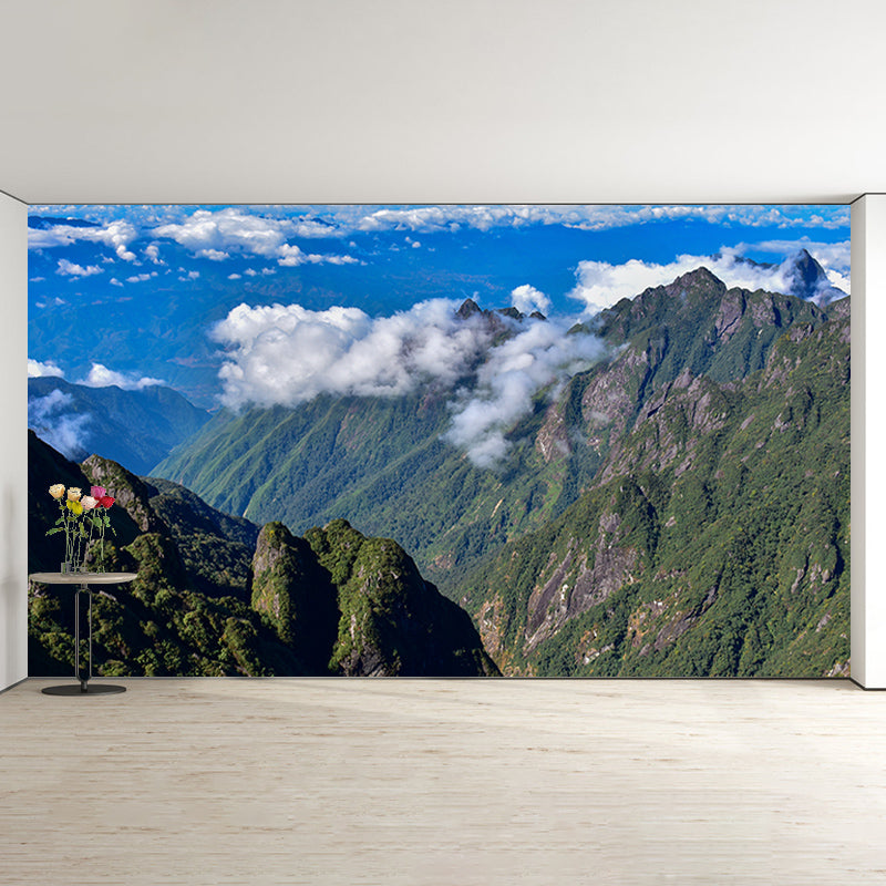 Alpine View Mural Water Resistant for Living Room Wall Decor, Made to Measure