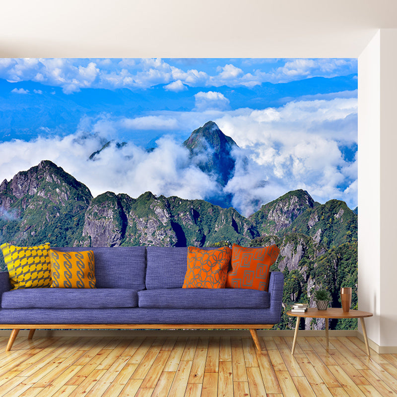 Alpine View Mural Water Resistant for Living Room Wall Decor, Made to Measure