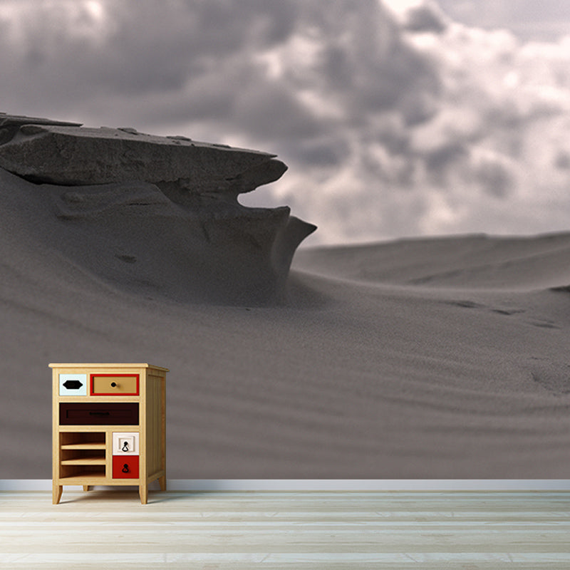 Desolate Scenery Mural Stain-Resistant Wall Decor for Guest Room, Personalized Size