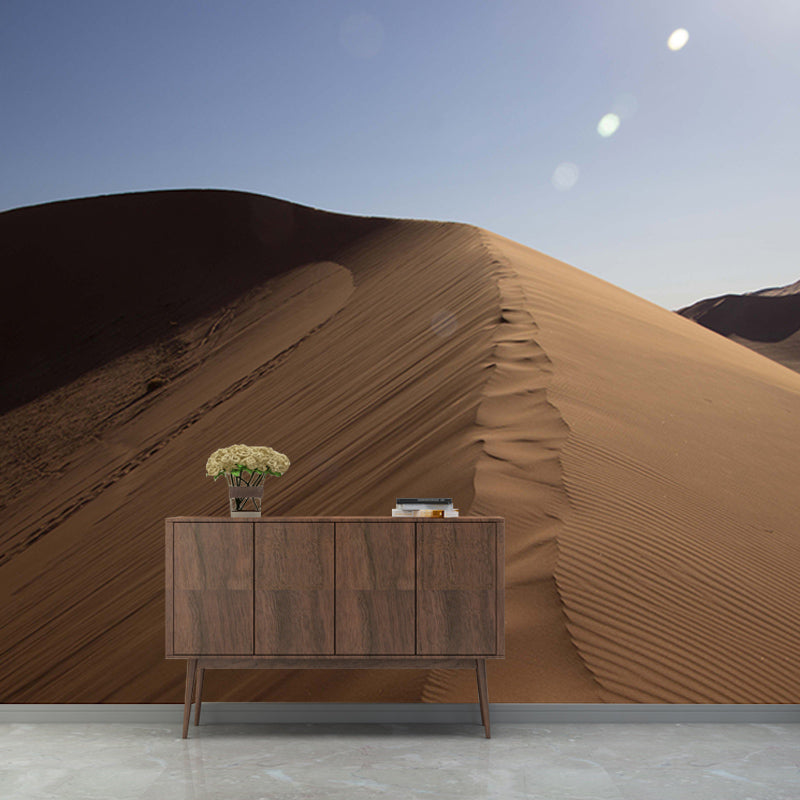 Desolate Desert Landscape Wall Mural for Dining Room Wall Decor, Made to Measure